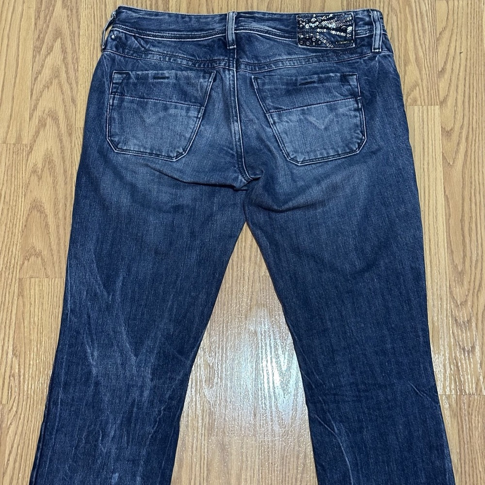 DIESEL Jeans Women's LOWKY 008B9 Low Rise Straight Distressed W24 L30 (32x31.5) - Picture 4 of 14